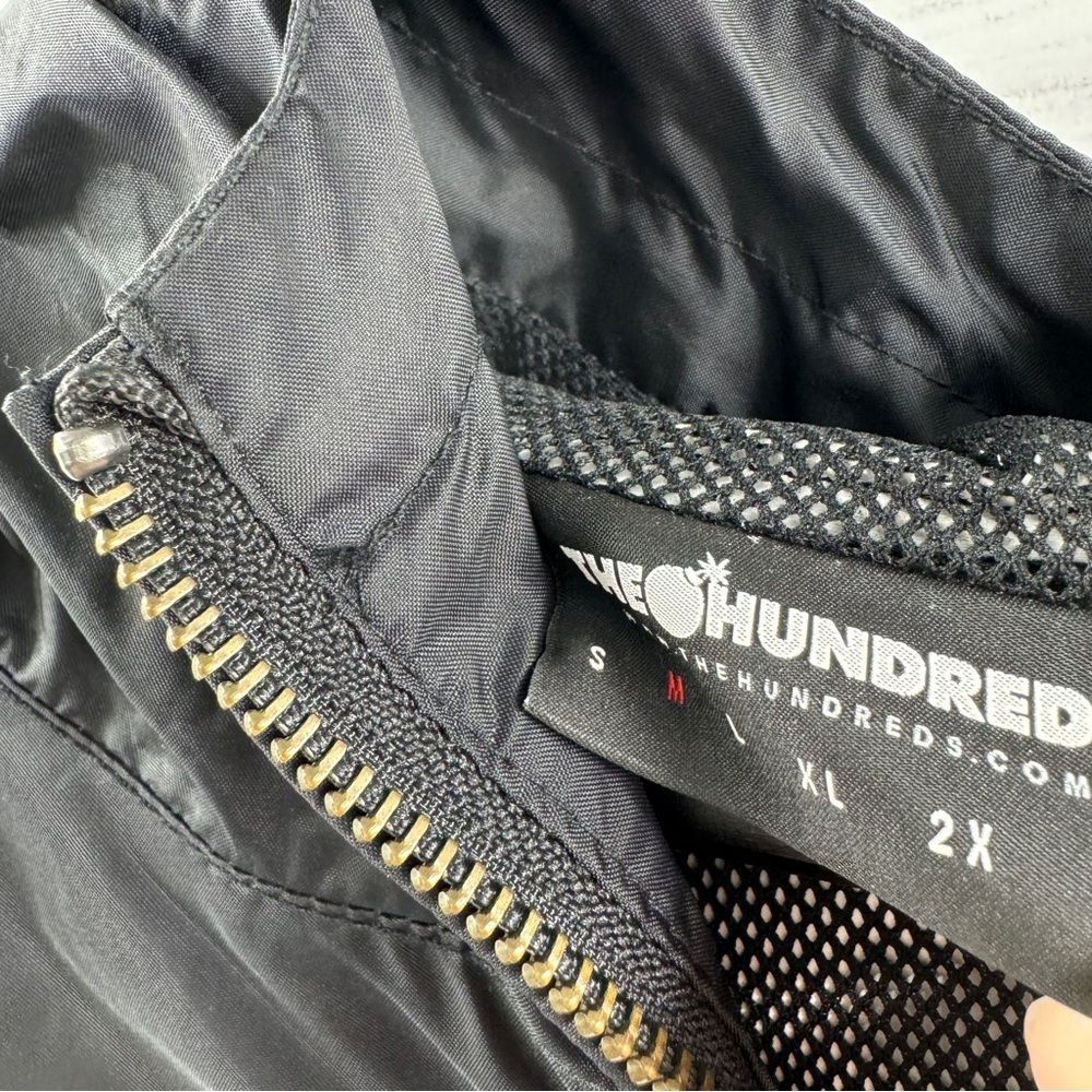 The Hundreds Medium Black Zip-Up Windbreaker Jacket - Picture 4 of 8